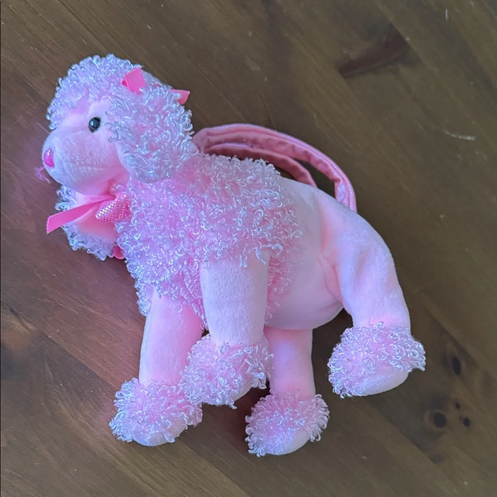 Pink Plush Poodle Toy Purse / Bag - Kids Toys